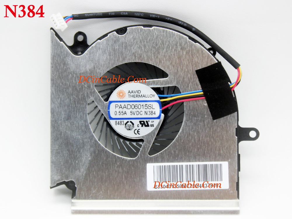 (image for) Free Shipping Laptop Fan AAVID PAAD06015SL 0.55A 5VDC N417 N414 N384 for MSI CPU GPU Cooling Left Right Cooler Inside System Assembly